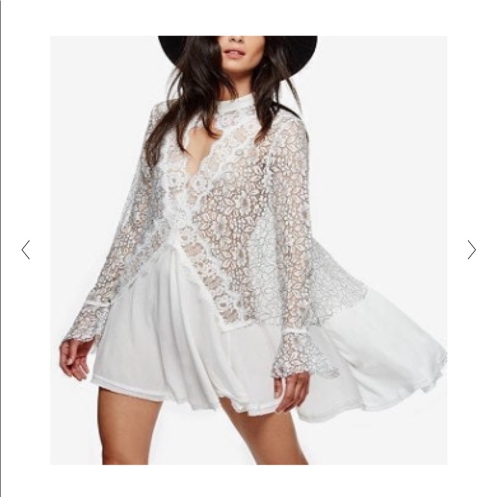 Free people lace tunic dress